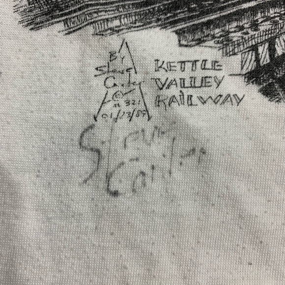 VINATGE 1989 TRAIN GRAPHIC T-SHIRT - Picture 3 of 6